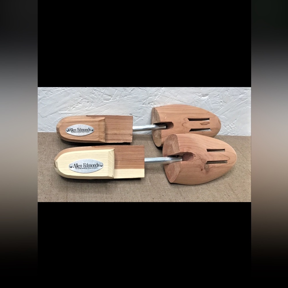 Allen Edmonds Cedar Wood Shoe Trees Men's Size Large Silver Label Made in USA